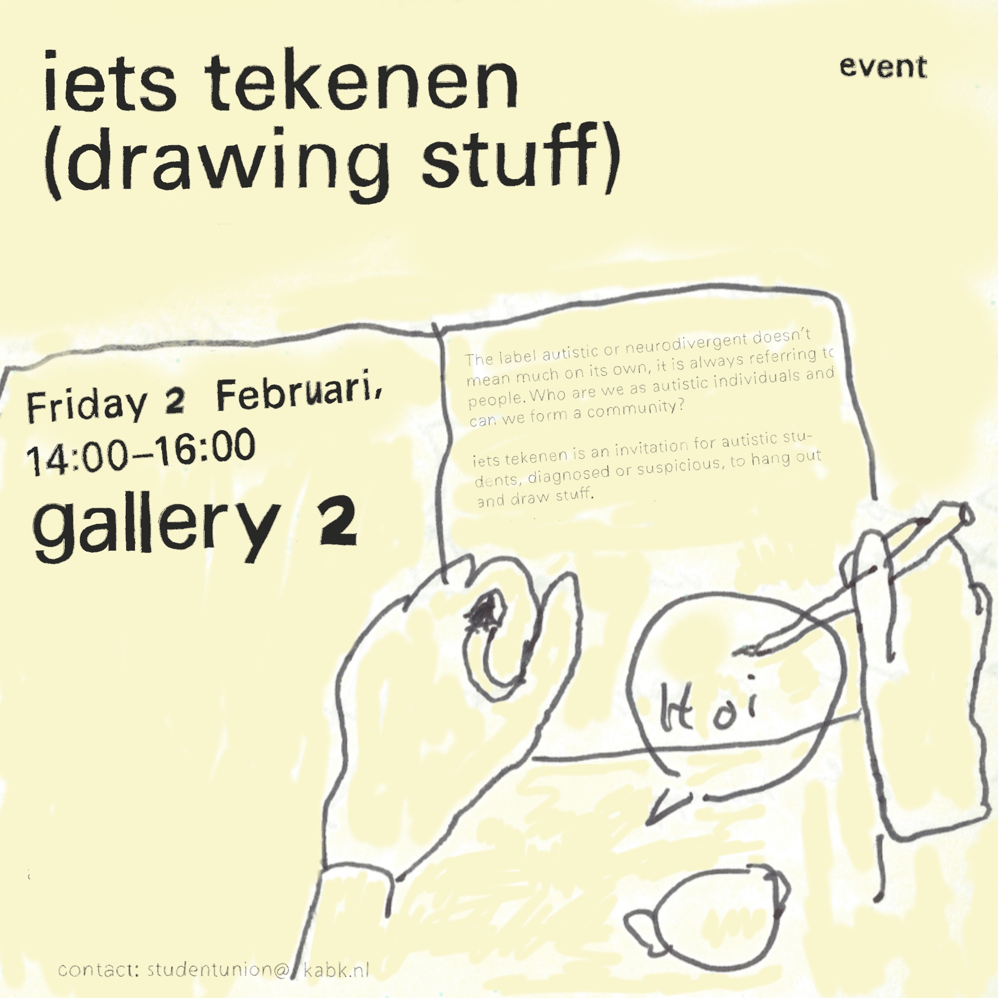 iets tekenen #3 poster